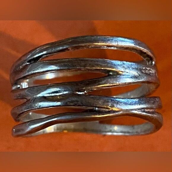 Women’s Ring Silver Tone Stack Size 9 PD - Picture 1 of 5